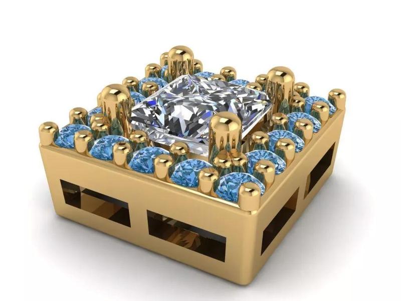 Square necklace   365