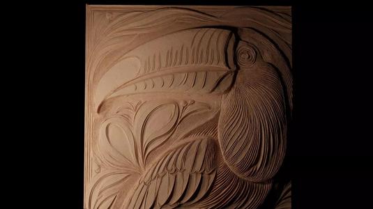 Toco Toucan CNC 3d Print High Relief Sand Casting