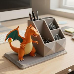 Desk organizer with Charizard for pens and pencils ✍️