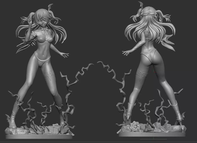 Fischl Genshin Impact NUDE 3D print model