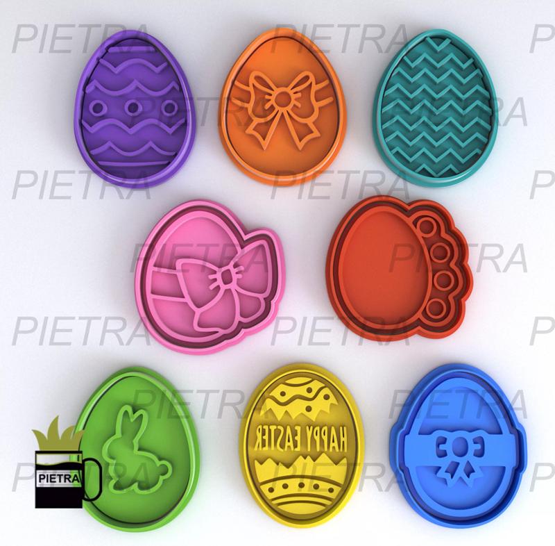 EASTER N3 FONDANT COOKIE CUTTER IMPRESSION MODEL