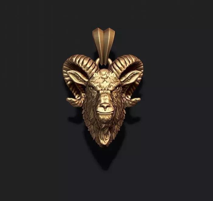 Goat head pendant
