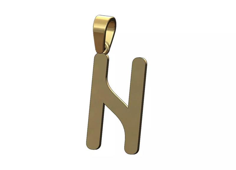 Hagalaz viking runes initials alphabet pendant charm bail