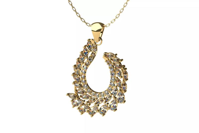 Leaf Cluster Pendant P 019