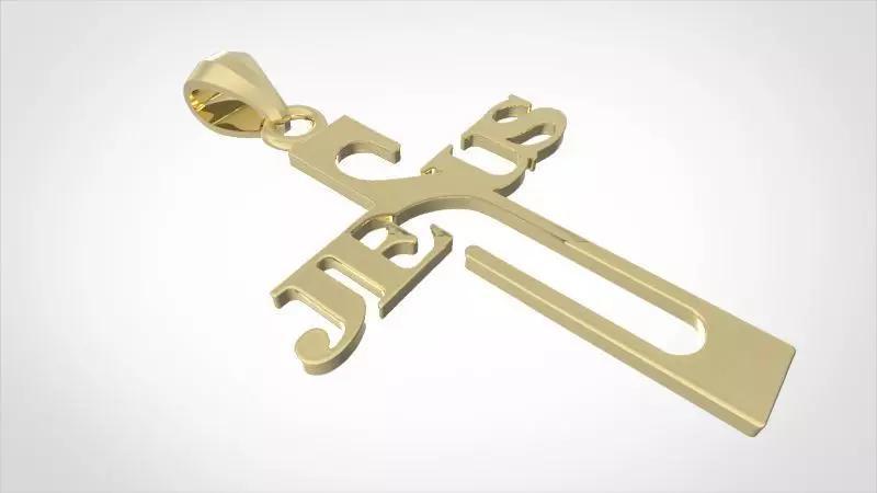 Jesus Name cross Christ holy cross jewelry pendant necklace