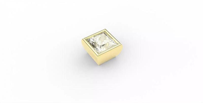 Ready-made Princesscut Stone Setting Goldsmith Semi-finished
