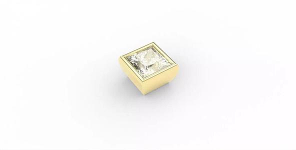 Ready-made Princesscut Stone Setting Goldsmith Semi-finished