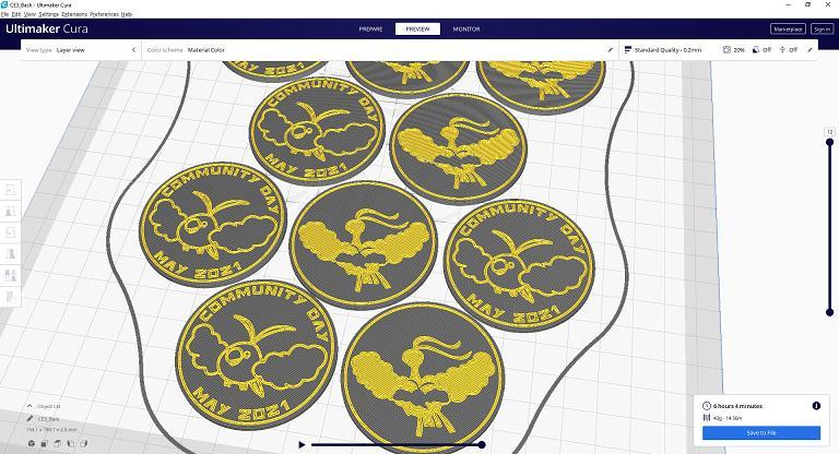 Pokemon Go Community Day #40 coin - Swablu