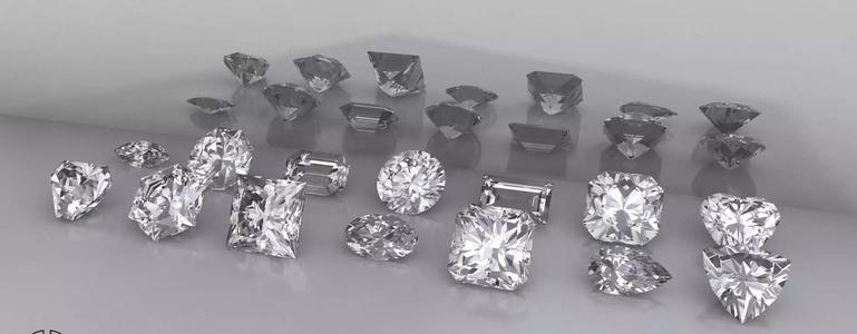 Various Types Collection of Gems Stones Diamonds Jewelry