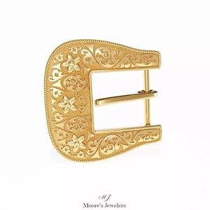 Scroll Pattern Belt Buckle 3d Model