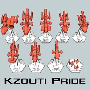 MicroFleet Kzouti Pride Starship Pack