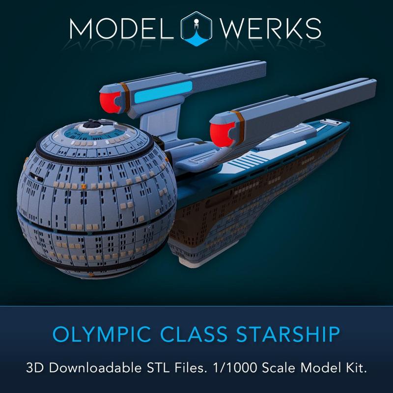 1/1000 Scale Olympic Class Starship