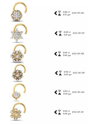 286 pis Nose pin  collection set 3D print model