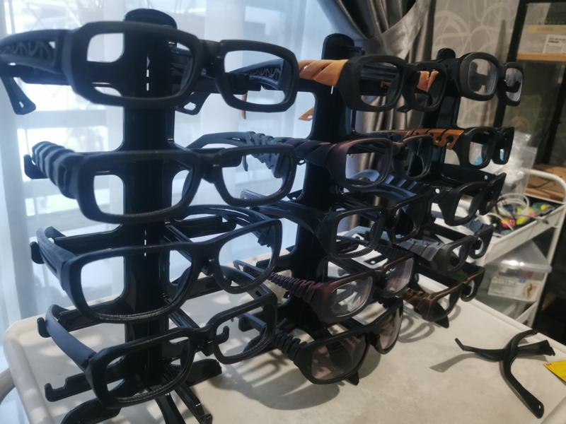 FLEXIBLE STYLIST GLASSES WEAR-DESIGN 04 -DETACHABLE/EXCHANGE FRAME & WING -INTERCHANGEABLE - 3D PRINT