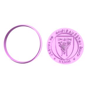Inter Miami Messi logo cutting cookie cutter stamp