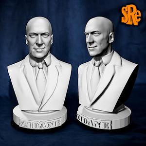 Bust Zinedine Zidane DT French Football Icon