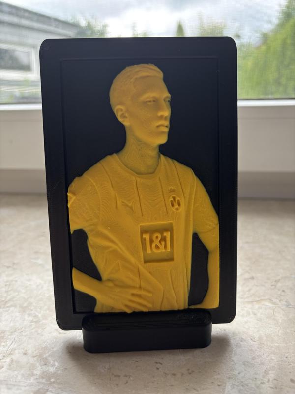 Nico Schlotterbeck picture with frame and stand