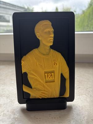 Nico Schlotterbeck picture with frame and stand