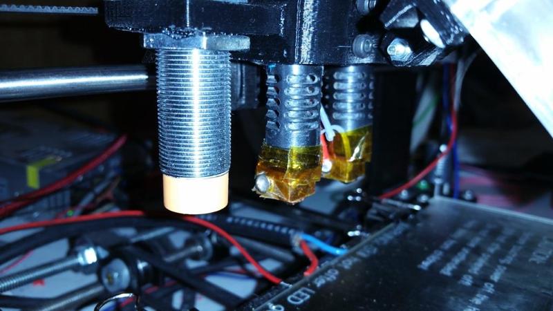 Dual J Head Extruder WITH Capacitive sensor/ 1/8 Fitting