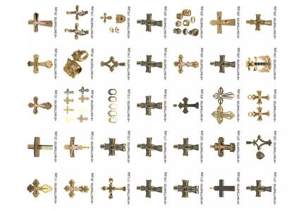 360 Cross Necklace Classic Diamond Pendant 3DM bulk