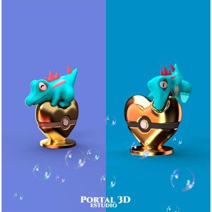 Totodile valentine's day/Pokémon bitten totodile