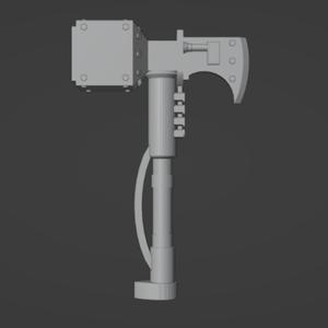 Hammer-Axe weapon for metal warrior lover