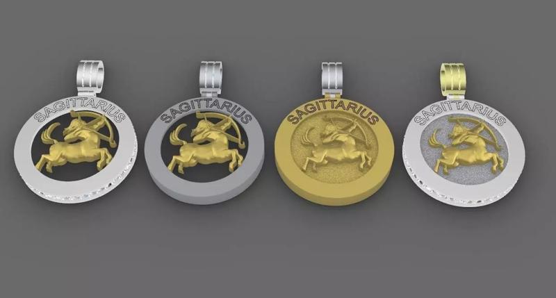 4 model of SAGITARIUS pendant