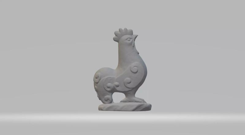 Rooster statue of