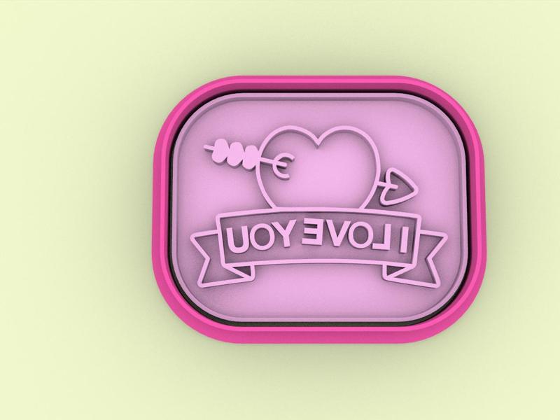 cortador de galletas I LOVE YOU - cookie cutter I LOVE YOU