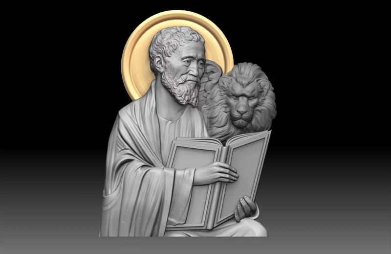 Saint Mark the Evangelist and lion