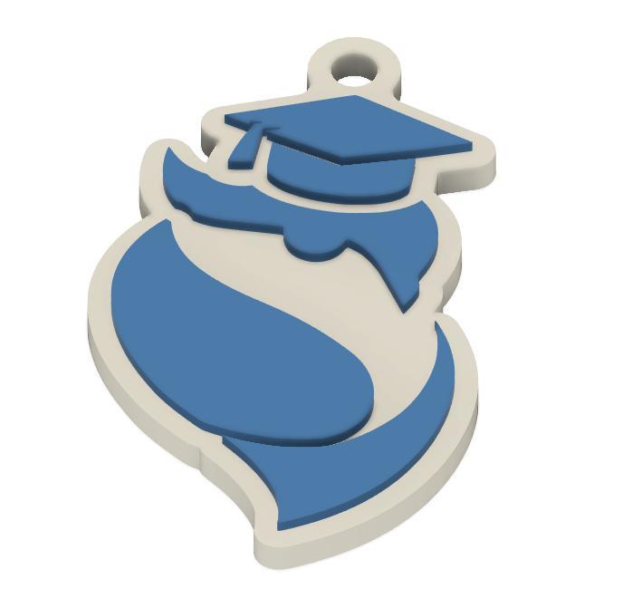 Graduation owl keychain