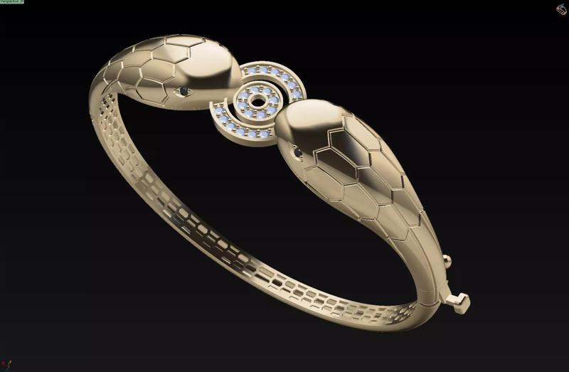 panther bracelet 3D print model