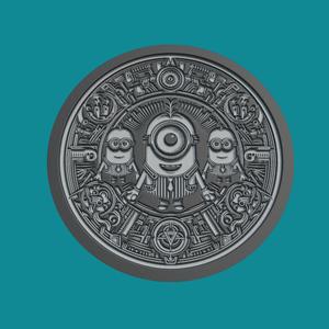 Minions Print Model Minions Medallion Minions Wall Decor