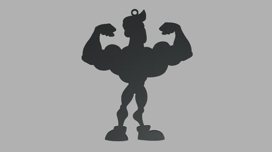 Key ring Bodybuilding // Design 02