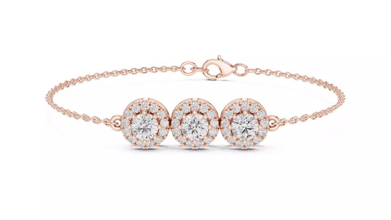 Tennis Bracelet 3dm stl renders Animation video details