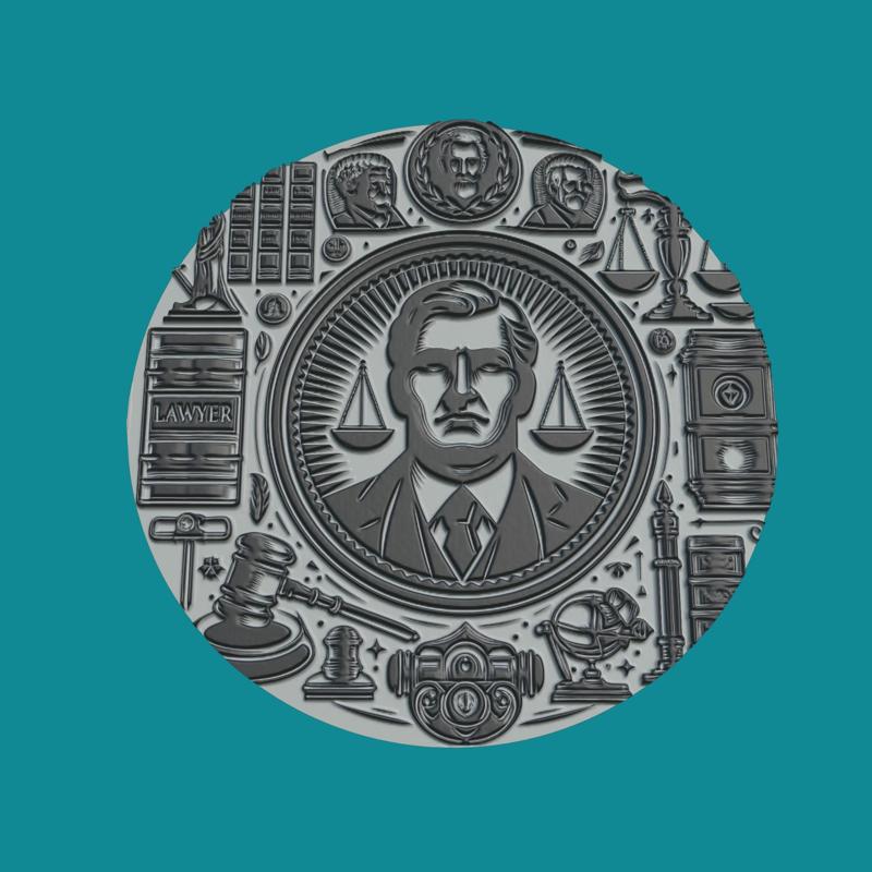 Lawyer Medallion Lawyer 3d Print Model