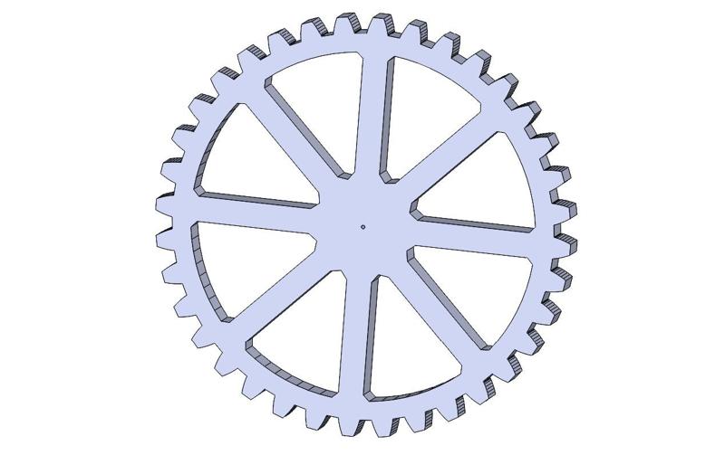 Piñón 36 dientes x 8 espesor