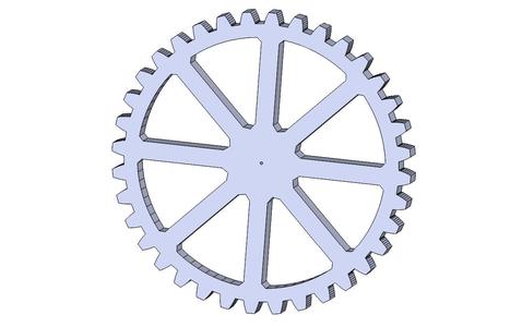 Piñón 36 dientes x 8 espesor
