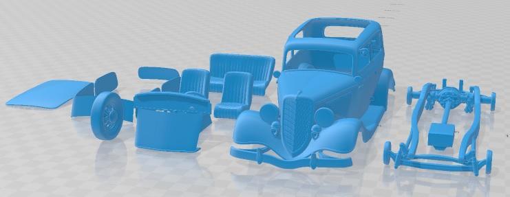 Ford Tudor 1934 Printable Car