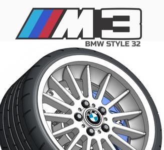 1/18 WHEEL BMW STYLE 32 -  LIBERTY WALK / PORSCHE /SUBARU STI WRX / OPEL / BMW / MERCEDES / FORD/ NISSAN / GTR / MITSUBISHI EVO / AE86 / MUGEN / TYPE R / SPEEDLINE / PRODRIVE / FORD /