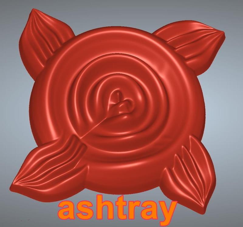 Cigarette Smoking Cups Ashtray Tobacco Holder with cigarette storage at-02 3d-print and cnc