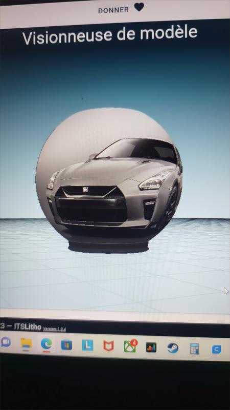 lithophanie nissan gtr