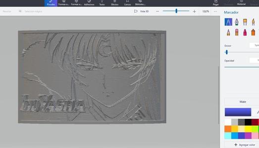 Sesshomaru- Inuyasha- Rumiko Takahashi Litophania