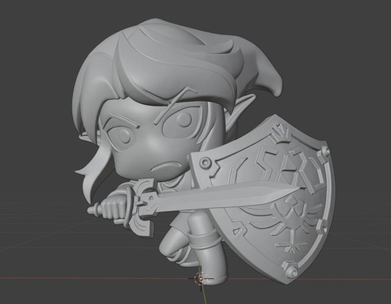 Link Wind Waker STL | 3D Printable Chibi Link