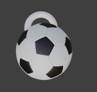 Football Soccer Ball Keychain STL - No Supports Easy Print