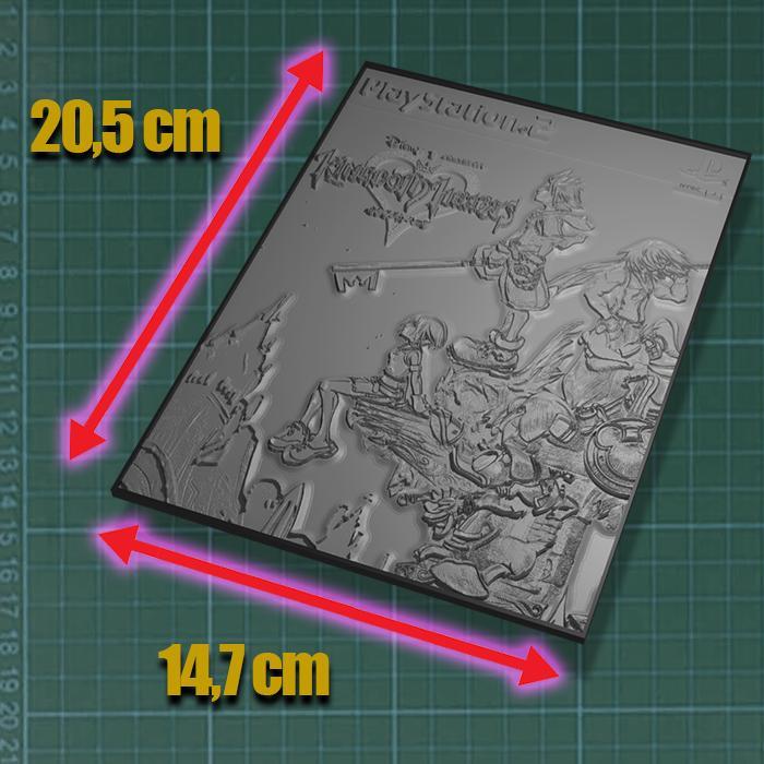 3D Picture Kingdom Hearts - Litofania Relief Printing