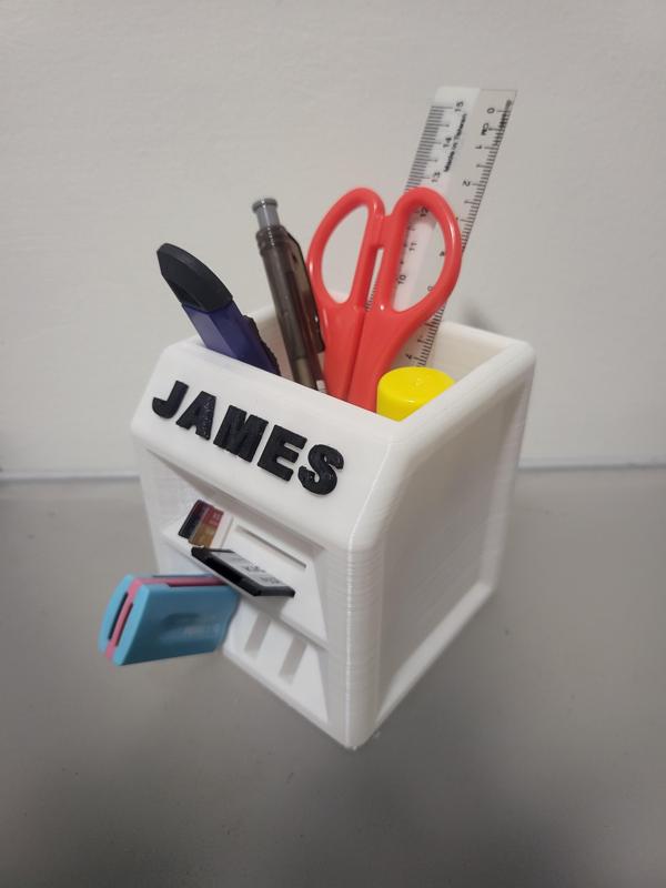 DESK ORGANISER / STATIONARY HOLDER (CUSTOM NAME)