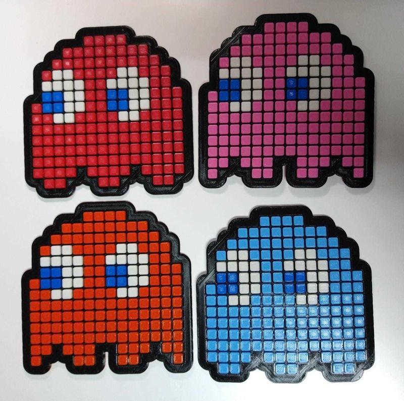Blinky, Pinky, Inky and Clyde (PacMan ghosts)