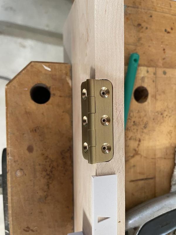 Mortise routing template for Keenkee 2" brass hinge