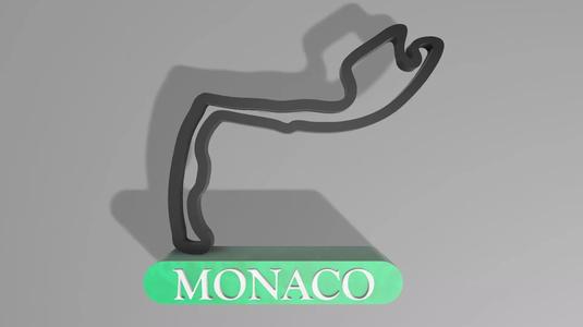 F1 Monaco Race Track STL OBJ FBX Files  3D Print Fusion 360